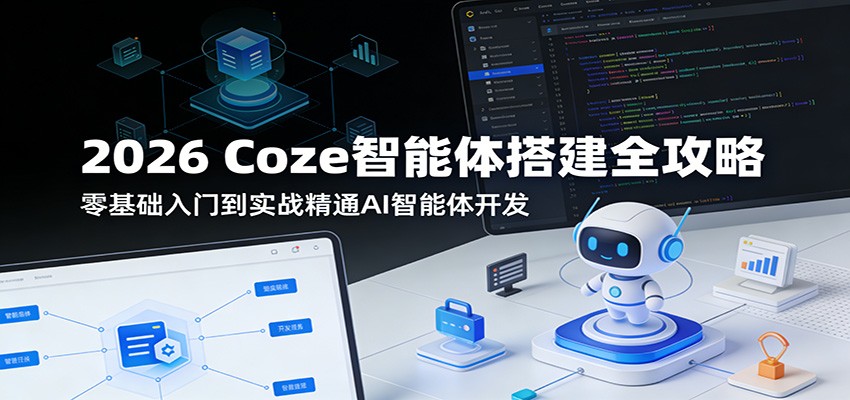 2026 Coze智能体搭建全攻略：零基础入门到实战精通AI智能体开发-谷进海小站