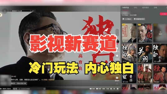 最新影视解说玩法，人物独白，30天涨粉24万+，全流程拆解【揭秘】-谷进海小站