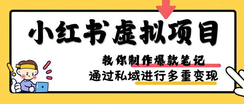 小红书虚拟项目实战，爆款笔记制作，矩阵放大玩法分享-谷进海小站