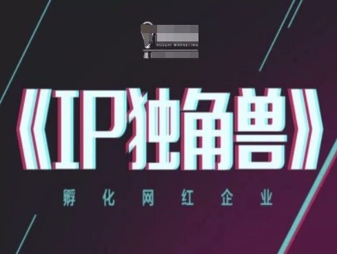 IP独角兽，孵化网红企业，ip教程-谷进海小站
