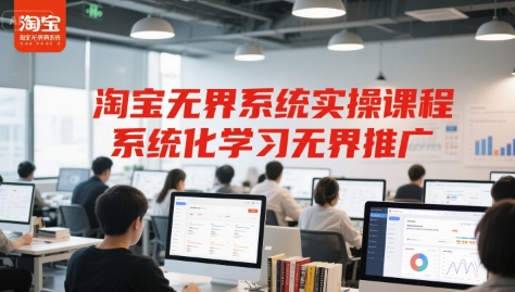 淘宝无界系统实操课程，系统化学习无界推广-谷进海小站