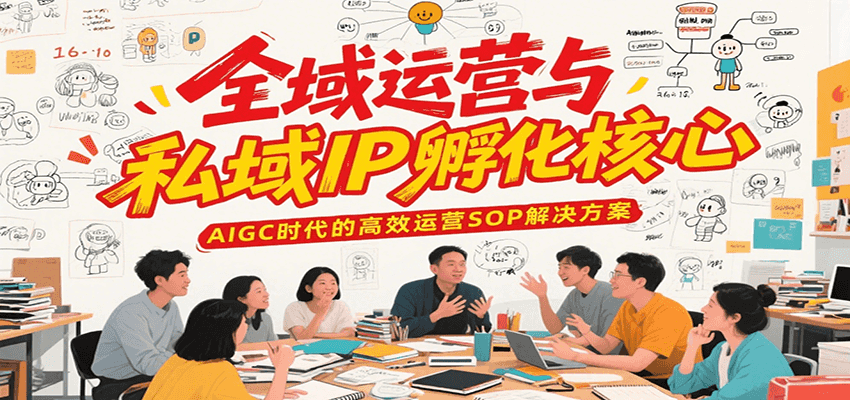全域运营与私域IP孵化核心，AIGC时代的高效运营SOP解决方案-谷进海小站