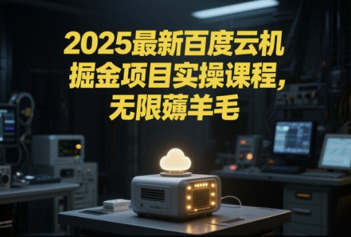 2025最新百度云机掘金项目实操课程单窗口保底5-10元月收益单窗口150+【揭秘】-谷进海小站
