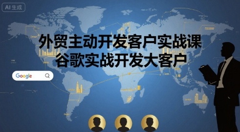 外贸主动开发客户实战课，谷歌实战开发大客户-谷进海小站