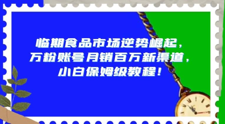 临期食品市场逆势崛起，万粉账号月销百万新渠道，小白保姆级教程【揭秘】-谷进海小站