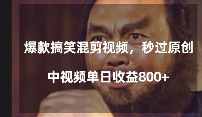 爆款搞笑混剪视频，百分百过原创，单日中视频播放收益800+【揭秘】-谷进海小站