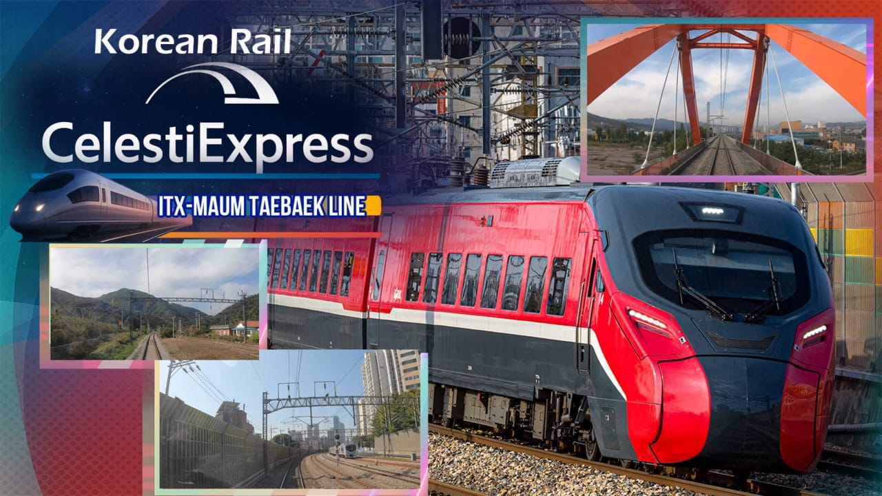 韩国铁路 Celesti特快 ITX-MAUM 太白线丨Korean Rail Celesti Express ITX-MAUM Taebaek Line-谷进海小站