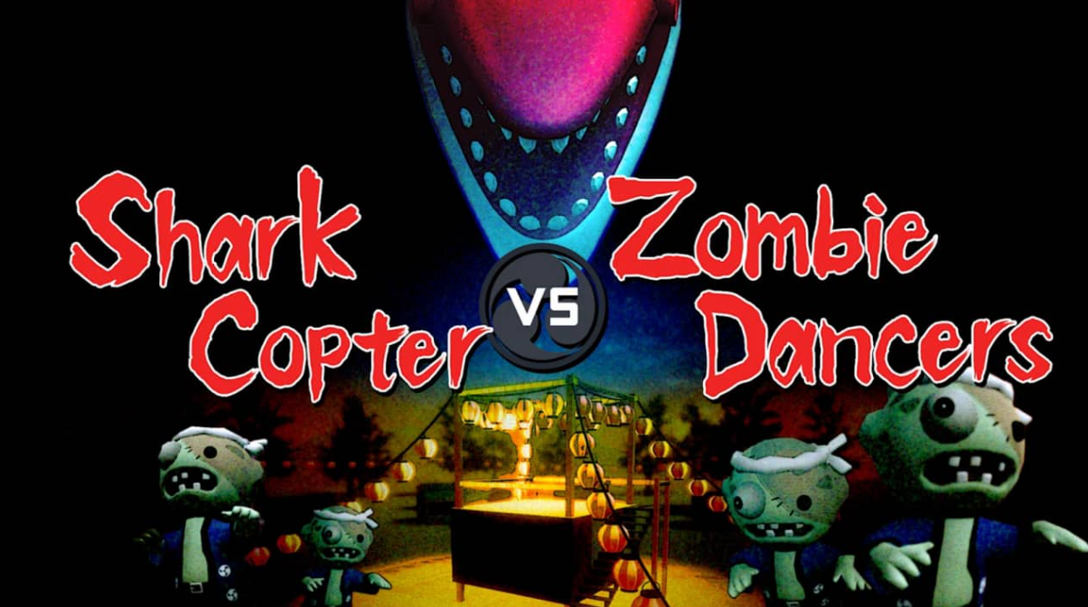 《鲨鱼直升机VS霹雳舞僵尸 Shark Copter vs Zombie Dancers》Switch英文版NSZ下载-谷进海小站