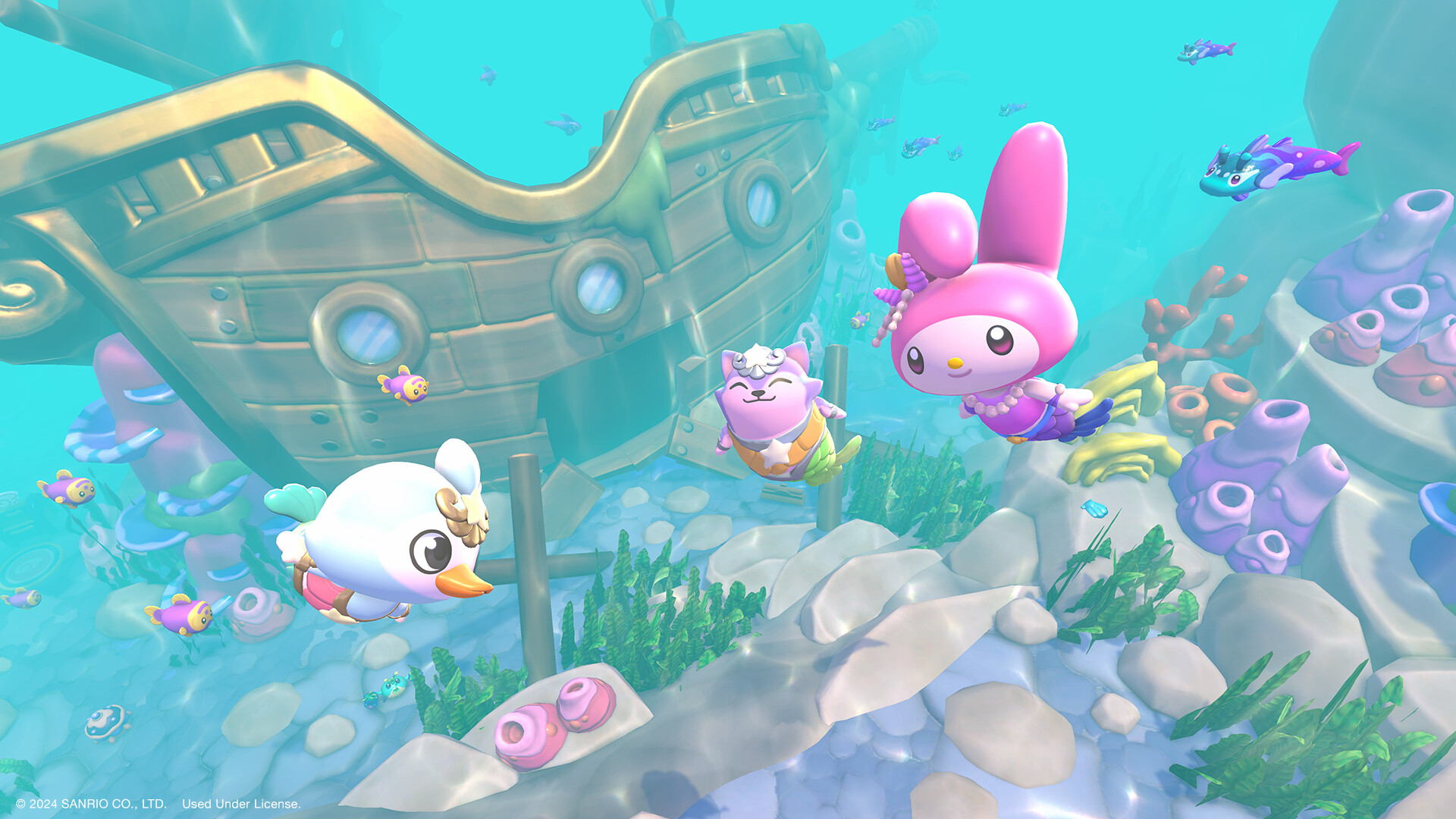 switch游戏《凯蒂猫岛屿冒险 Hello Kitty Island》美版中文+2.9.1补丁+2DLC+金手指-谷进海小站