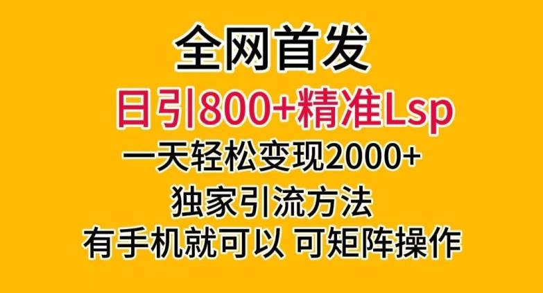 全网首发！日引800+精准老色批，一天变现2000+，独家引流方法，可矩阵操作【揭秘】-谷进海小站