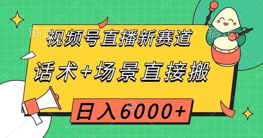 视频号直播新赛道，话术+场景直接搬，日入6000+【揭秘】-谷进海小站
