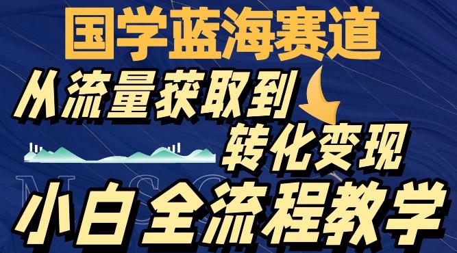国学蓝海赛道，从流量获取，到转化变现，全流程教学-谷进海小站