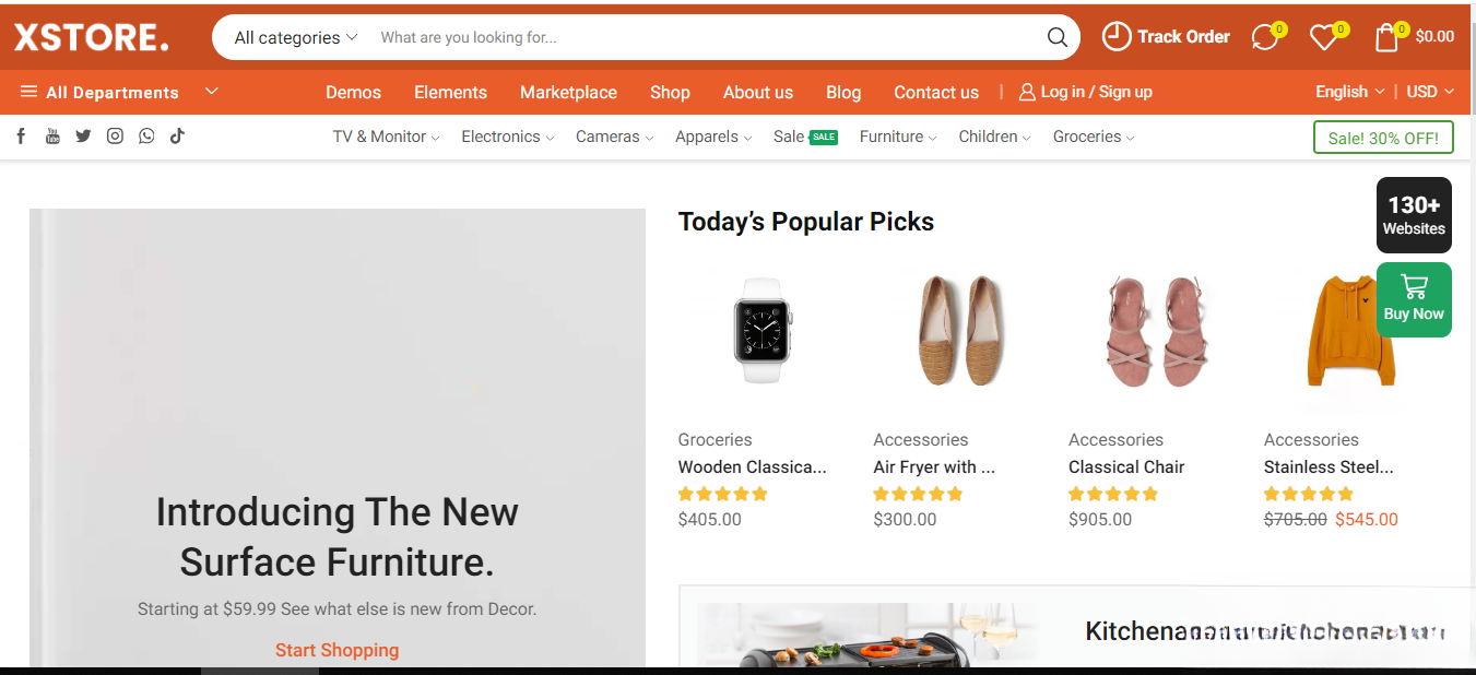 WordPress主题–Xstore v9.5.1 Woocommerce主题 破解版下载-谷进海小站