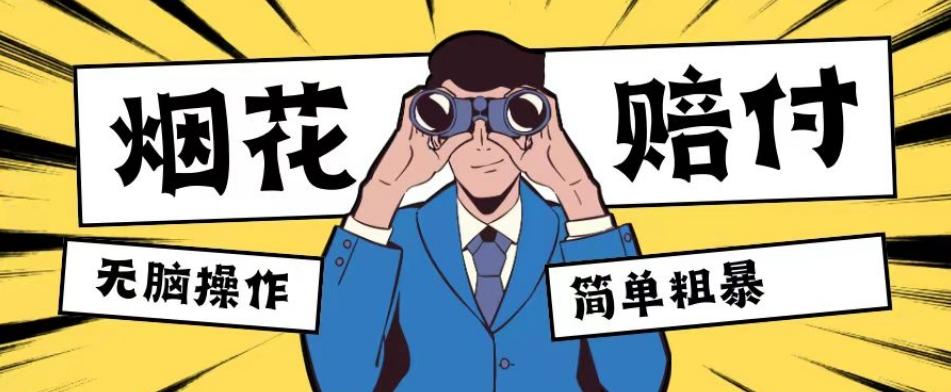 最新蓝海玩法，烟花爆竹赔付，单订单赔付200-500无脑操作【仅揭秘】-谷进海小站