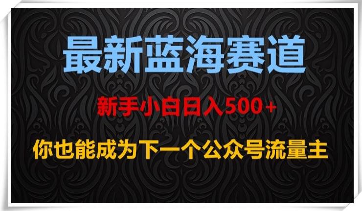 最新蓝海赛道，新手小白日入500+，你也能成为下一个公众号流量主【揭秘】-谷进海小站