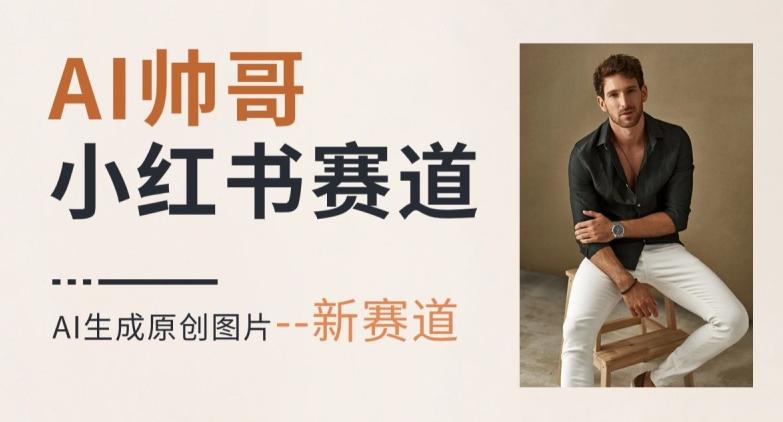 AI一键生成帅哥，新思路新赛道，涨粉迅速，轻松月入过万-谷进海小站