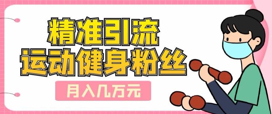 精准引流运动健身粉丝，轻松月入几万-谷进海小站