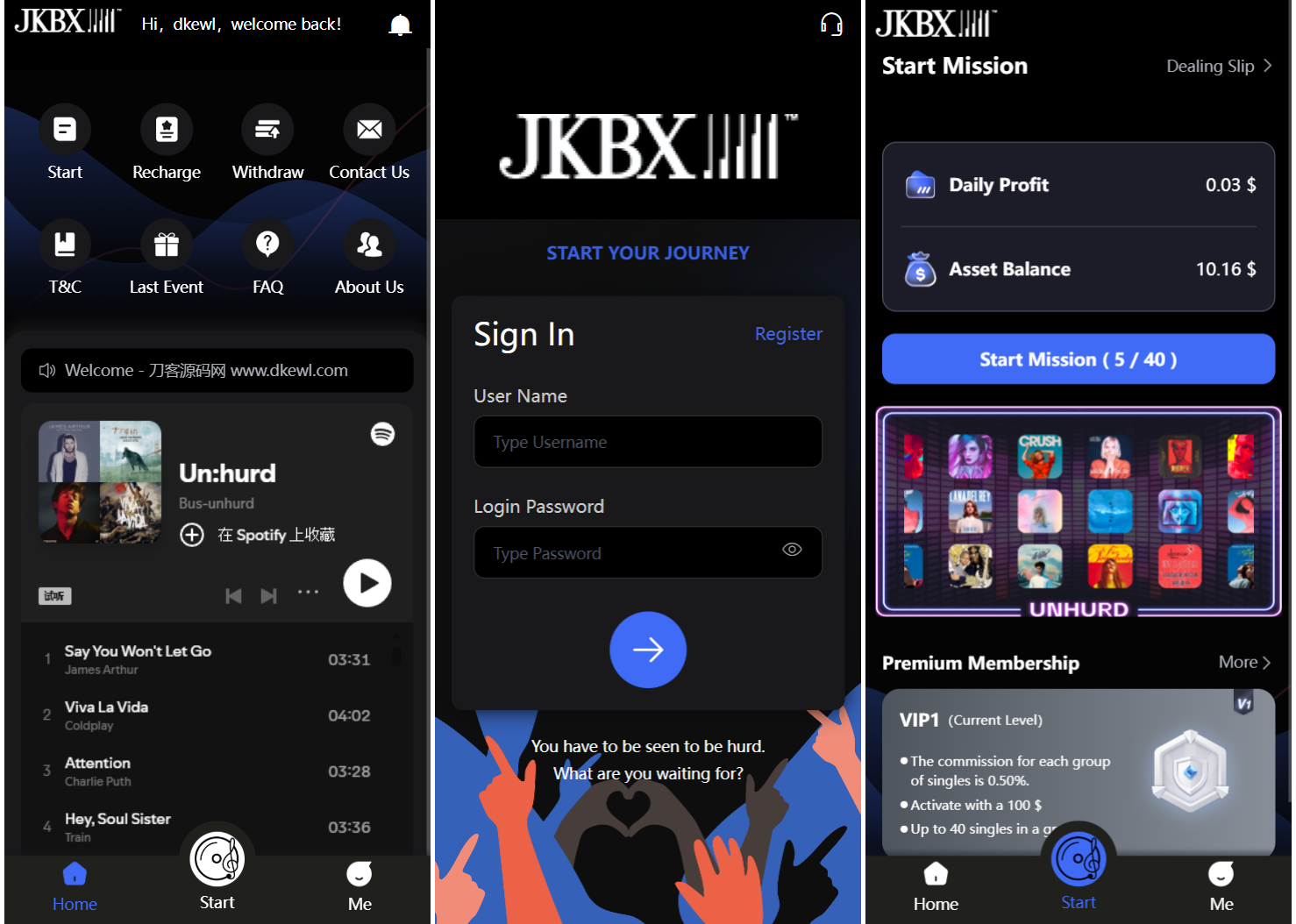 JKBX海外音乐抢单系统源码 Thinkphp框架 附教程-谷进海小站