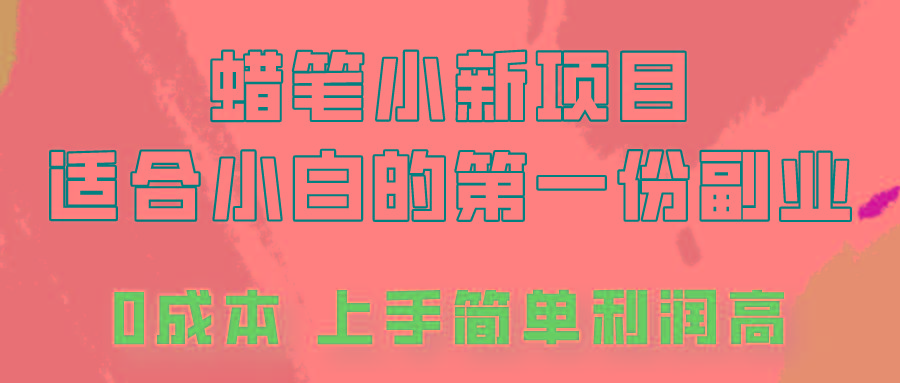 蜡笔小新项目拆解，0投入，0成本，小白一个月也能多赚3000+-谷进海小站