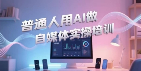 普通人用AI做自媒体实操培训，普通人一个人用ai做自媒体，视频制作、短视频引流、直播带货，轻松入门-谷进海小站