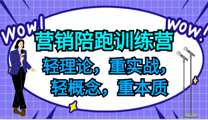 营销陪跑训练营，轻理论，重实战，轻概念，重本质，适合中小企业和初创企业的老板-谷进海小站