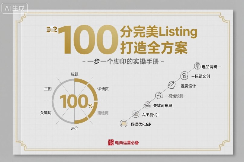 100分完美Listing打造全方案，想要完美listing必须是需要一步一个脚印的-谷进海小站