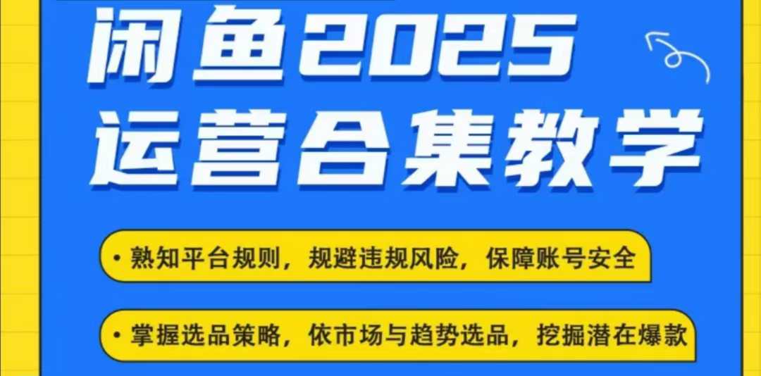 2025闲鱼电商运营全集，2025最新咸鱼玩法-谷进海小站