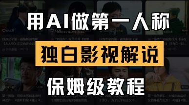 用AI做第一人称独白影视解说，手把手教学，保姆级教程-谷进海小站