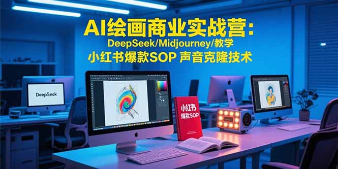 AI绘画商业实战营：DeepSeek/Midjourney/教学 小红书爆款SOP 声音克隆技术-谷进海小站