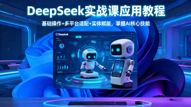 DeepSeek实战课应用教程、基础操作+多平台适配+实体赋能，掌握AI核心技能-谷进海小站