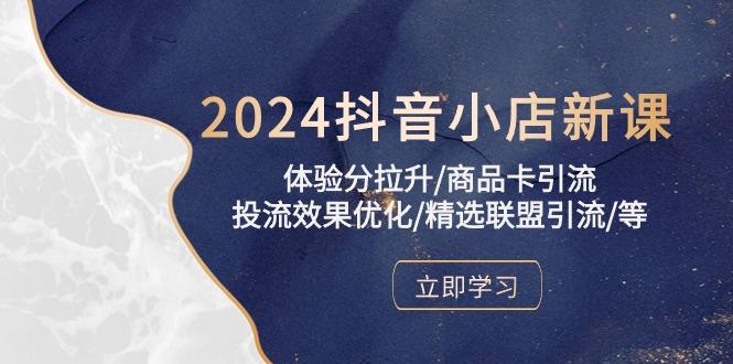 2024抖音小店新课，体验分拉升/商品卡引流/投流效果优化/精选联盟引流/等-谷进海小站