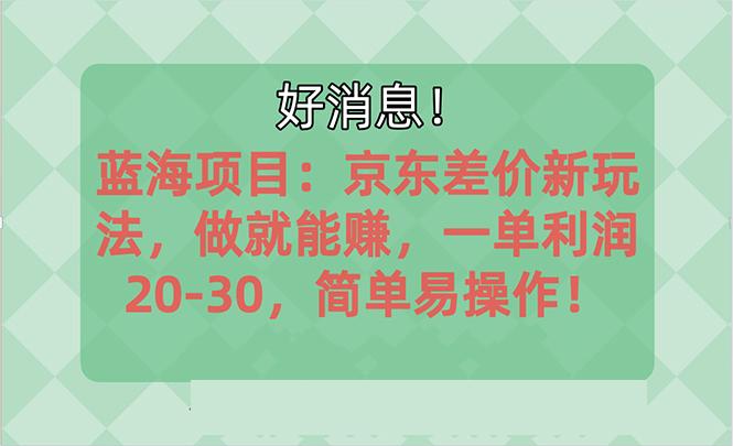 越早知道越能赚到钱的蓝海项目：京东大平台操作，一单利润20-30，简单…-谷进海小站