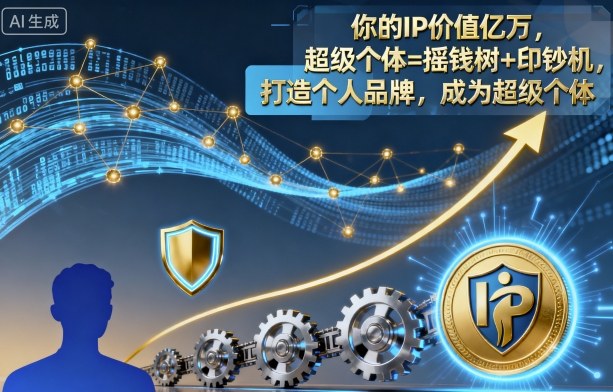 你的IP价值亿万，超级个体=摇钱树+印钞机，打造个人品牌，成为超级个体-谷进海小站