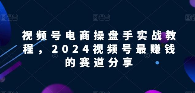 视频号电商实战教程，2024视频号最赚钱的赛道分享-谷进海小站
