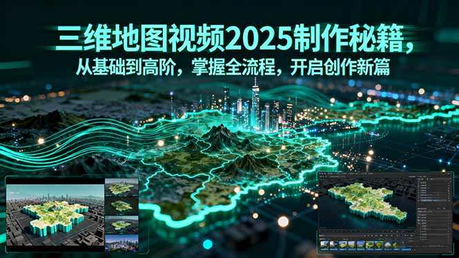 三维地图视频2025制作秘籍，从基础到高阶，掌握全流程，开启创作新篇-谷进海小站