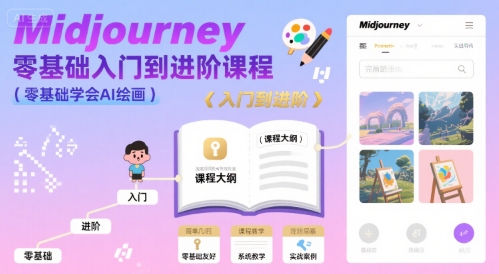 midjourney零基础入门到进阶课程，零基础学会AI绘画-谷进海小站