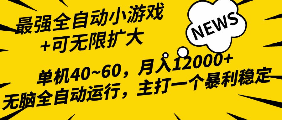 (10046期)2024最新全网独家小游戏全自动，单机40~60,稳定躺赚，小白都能月入过万-谷进海小站