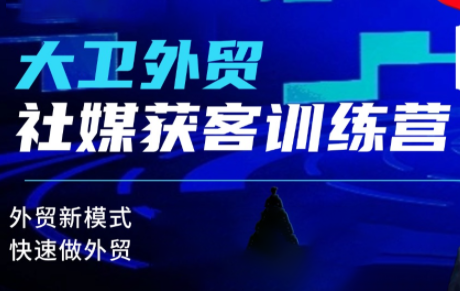 大卫老师·外贸社媒获客独家训练营(更新)-谷进海小站