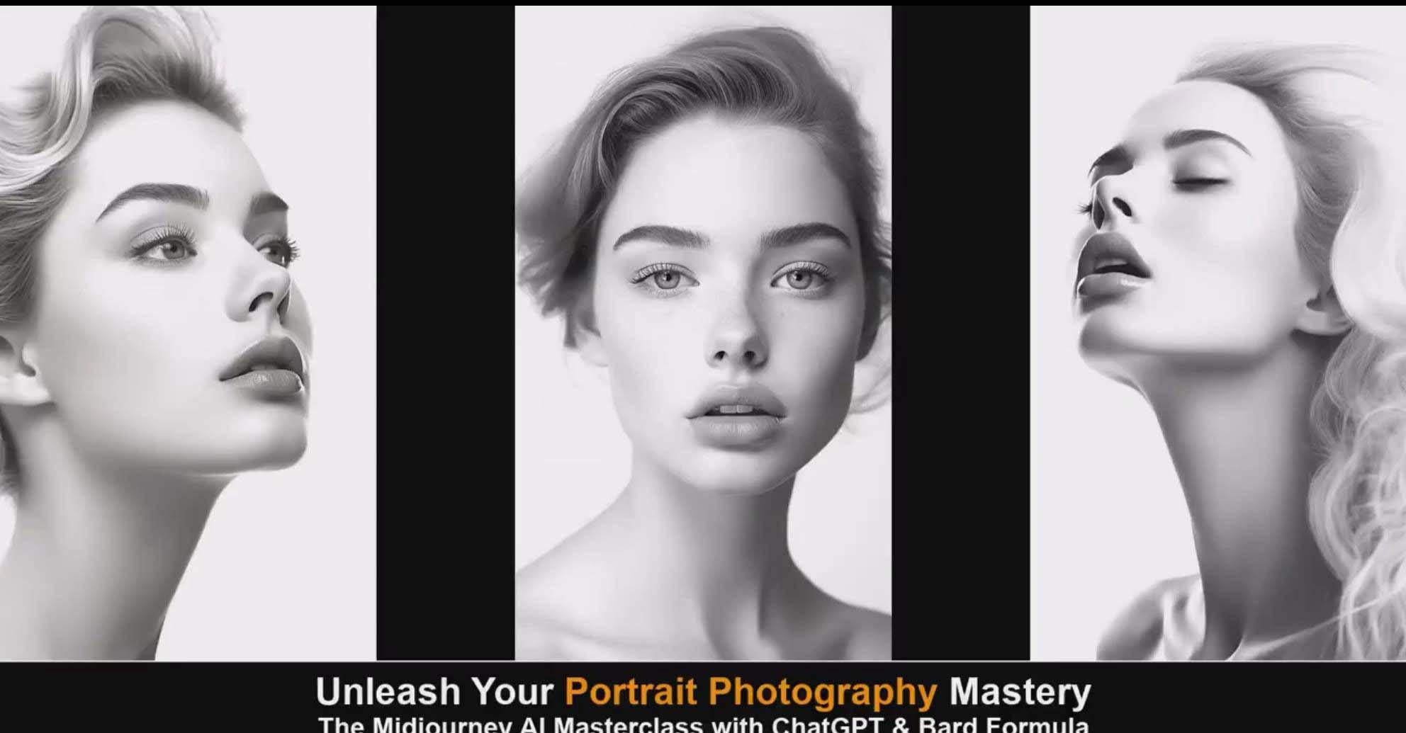 图片[1]-(9312期)Midjourney v5 ChatGPT 和 Bard AI人工智能人像摄影大师班-15节-中英字幕-谷进海小站