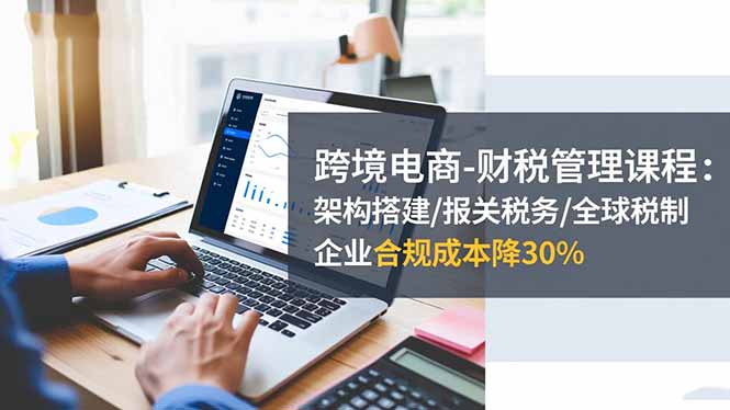 跨境电商-财税管理课程：架构搭建/报关税务/全球税制，企业合规成本降30%-谷进海小站