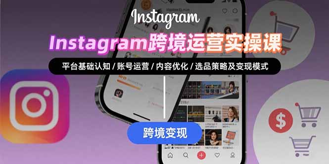 Instagram跨境运营实战：平台认知/账号运营/内容优化/选品策略及变现模式-谷进海小站