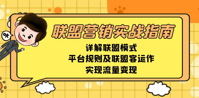 联盟营销实战指南，详解联盟模式、平台规则及联盟客运作，实现流量变现-谷进海小站