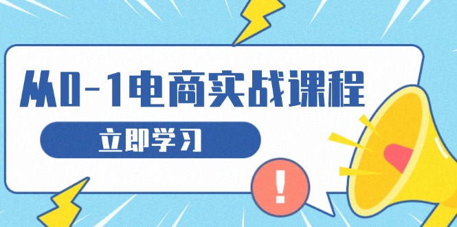 从零做电商实战课程，教你如何获取访客、选品布局，搭建基础运营团队-谷进海小站