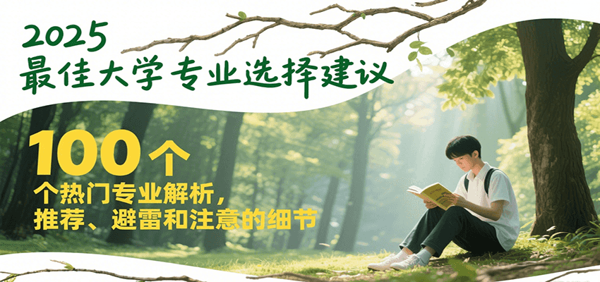 2025最佳大学专业选择建议，100个热门专业解析，推荐、避雷和注意的细节-谷进海小站