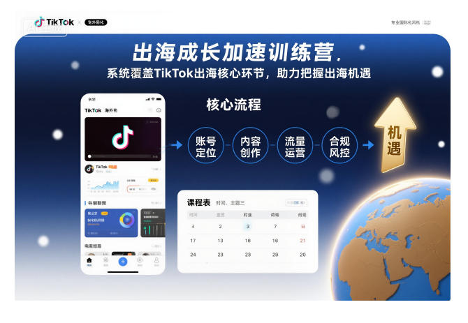 出海成长加速训练营，系统覆盖TikTok出海核心环节，助力把握出海机遇(更新)-谷进海小站