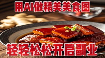 用AI做精美美食图，无需专业设备拍摄，轻轻松松开启副业-谷进海小站