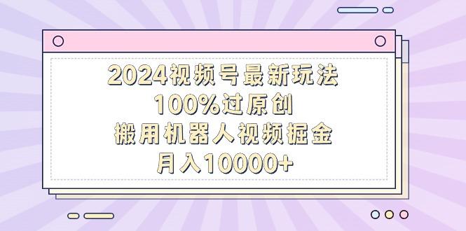 2024视频号最新玩法，100%过原创，搬用机器人视频掘金，月入10000+-谷进海小站