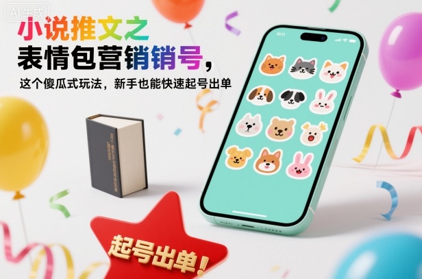 小说推文之表情包营销号，这个傻瓜式玩法，新手也能快速起号出单-谷进海小站