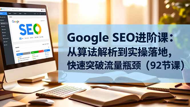 Google SEO进阶课：从算法解析到实操落地，快速突破流量瓶颈(92节课-谷进海小站