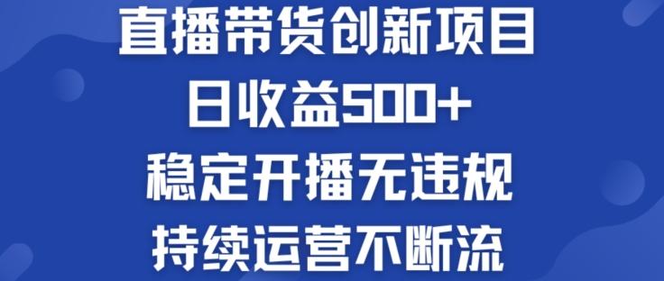 淘宝无人直播带货创新项目：日收益500+  稳定开播无违规  持续运营不断流【揭秘】-谷进海小站